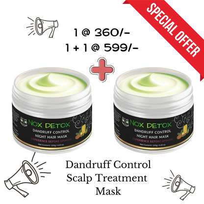 NOX DETOX Dandruff Control Night Hair Mask (1 + 1)