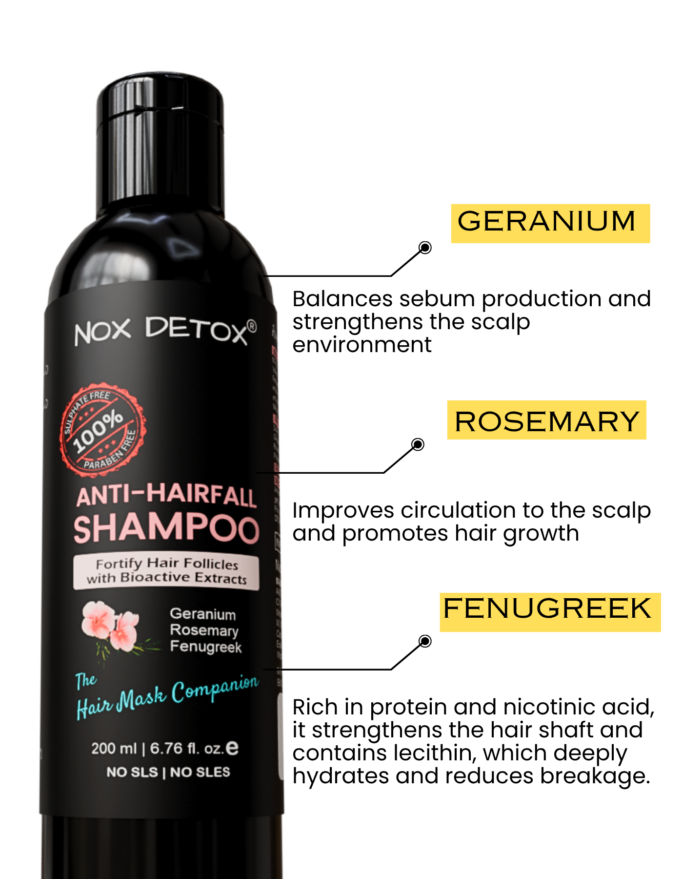 Anti-Hairfall Shampoo & Hairfall Control Night Hair Mask Combo