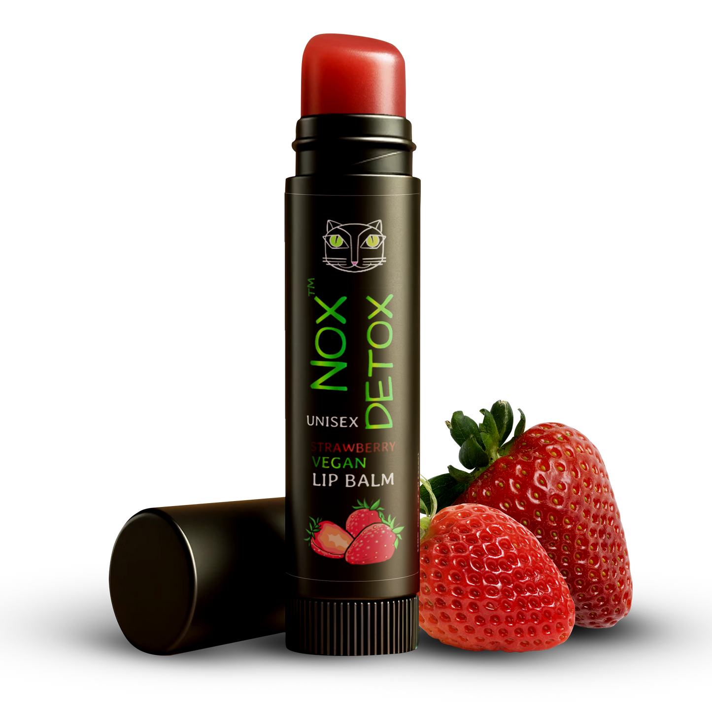 NOX DETOX Strawberry Vegan Lip Balm