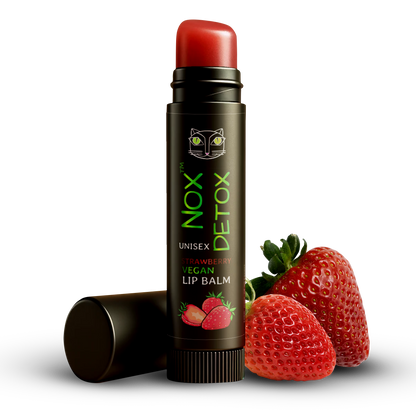 NOX DETOX Strawberry Vegan Lip Balm (1 + 1)