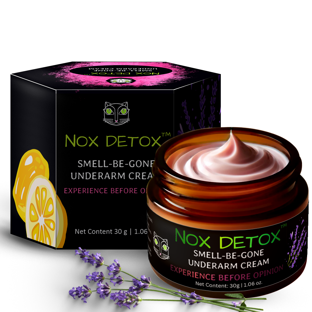 NOX DETOX Smell Be Gone Deodorant & Underarm Whitening Cream (1 + 1)