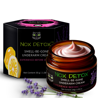 NOX DETOX Smell Be Gone Deodorant & Underarm Whitening Cream (1 + 1)