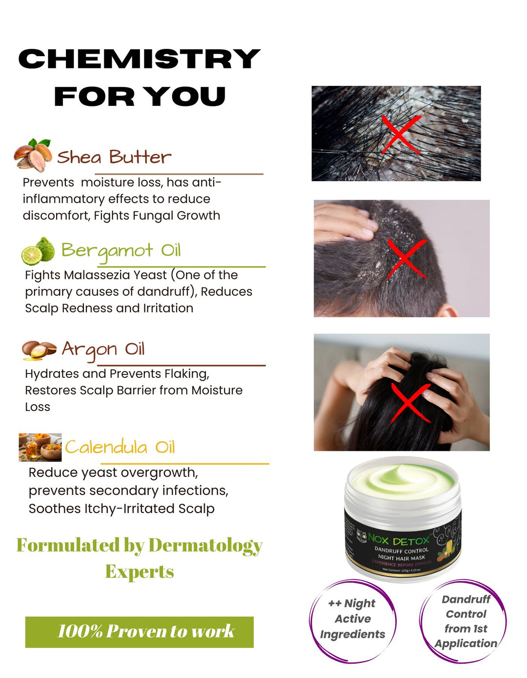 Dandruff Control Night Hair Mask